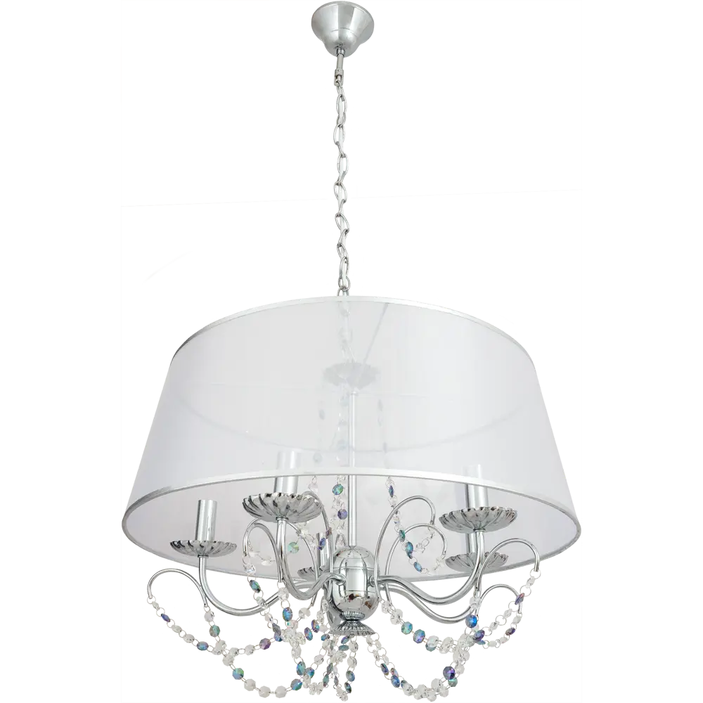 Фото Люстра Gloria 10068/5 5хЕ14х40 Вт цвет хром Фото Люстра Gloria 10068/5 5хЕ14х40 Вт цвет хром