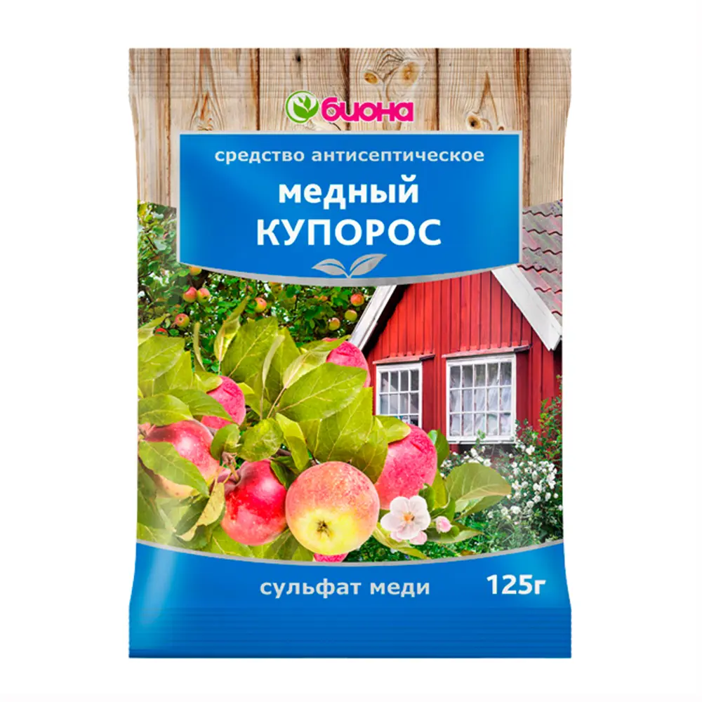 Фото Средство от болезней садовых растений Биона «Медный купорос», 125 гр Фото Средство от болезней садовых растений Биона «Медный купорос», 125 гр