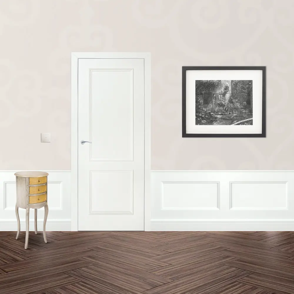 Фото 2 Дверь межкомнатная глухая Altro 60x200 см, ламинация, цвет бьянко 3D Фото 2 Дверь межкомнатная глухая Altro 60x200 см, ламинация, цвет бьянко 3D