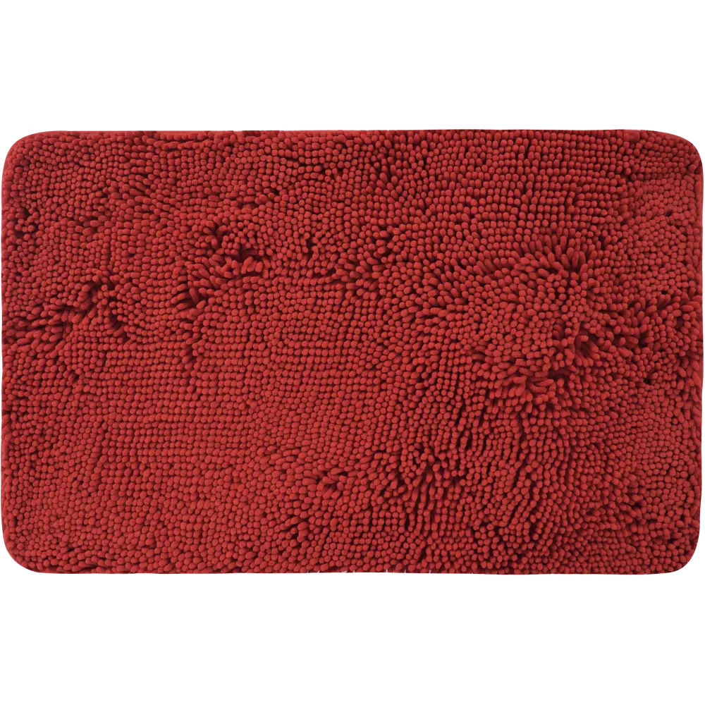 Фото Коврик для ванной комнаты Cingolo, 50x80 см, полиэстер, цвет алый