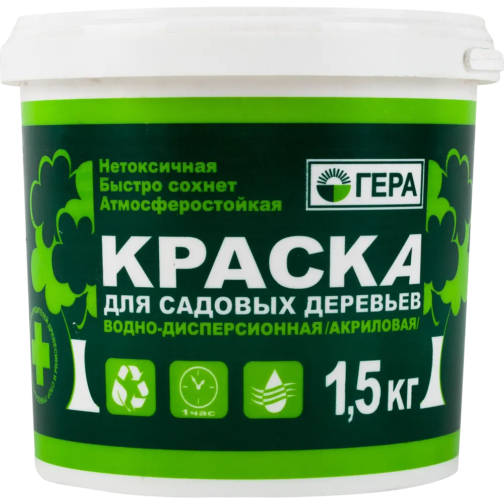 Фото Краска садовая для садовых деревьев 1.5 кг Фото Краска садовая для садовых деревьев 1.5 кг