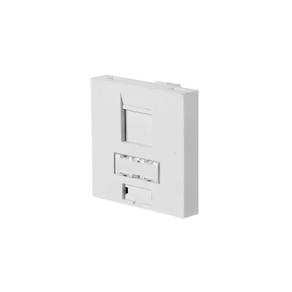 Фото 2 Накладка для розетки телефонной и компьютерной LK Studio LK45 RJ 45х22.5 мм, цвет белый Фото 2 Накладка для розетки телефонной и компьютерной LK Studio LK45 RJ 45х22.5 мм, цвет белый