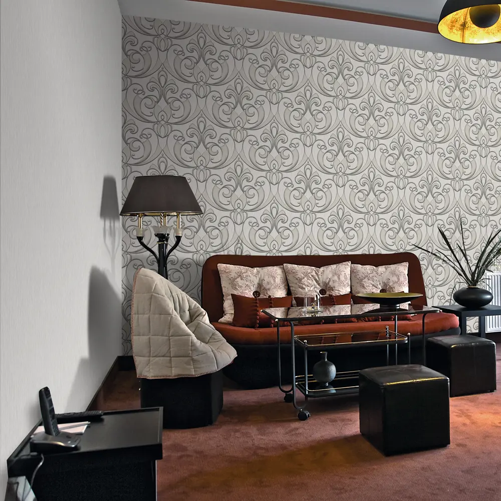 Фото 3 Обои флизелиновые Erismann Elegance серые 1.06 м 3633-6 Фото 3 Обои флизелиновые Erismann Elegance серые 1.06 м 3633-6