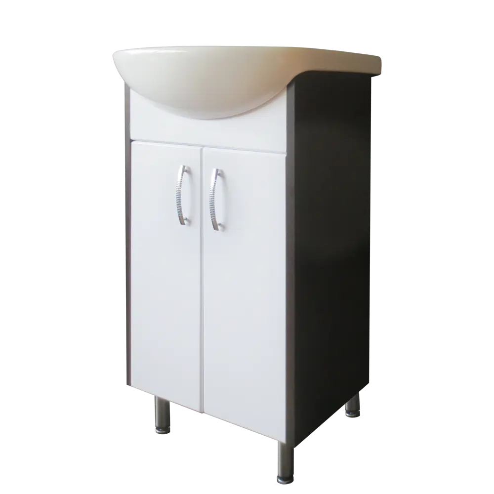 Фото 2 Тумба под раковину напольная «Нил» 45 см цвет венге Фото 2 Тумба под раковину напольная «Нил» 45 см цвет венге