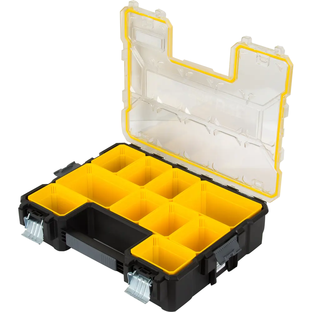 Фото 2 Органайзер Fatmax Deep Pro Metal Latch влагозащищённый 446х357х116 мм, 10 ящиков, пластик/металл Фото 2 Органайзер Fatmax Deep Pro Metal Latch влагозащищённый 446х357х116 мм, 10 ящиков, пластик/металл