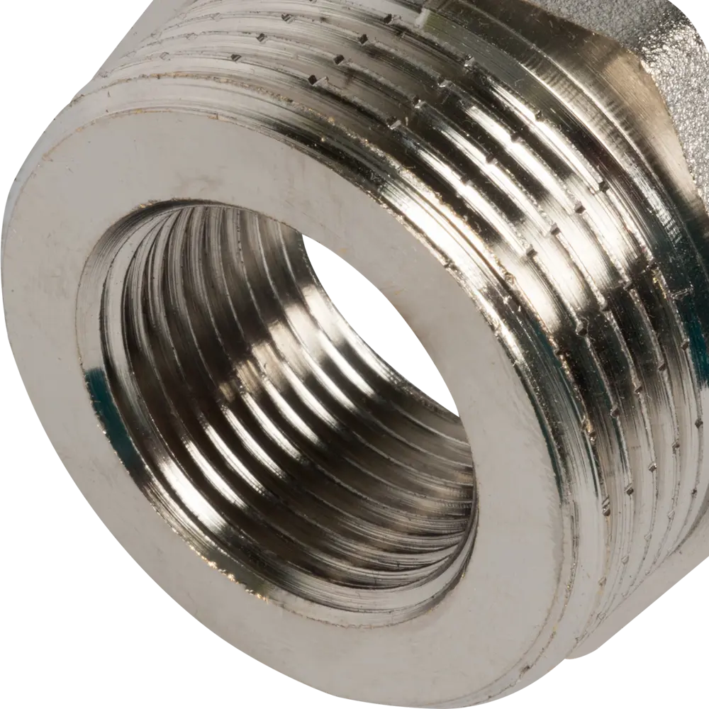 Фото 2 Футорка Valtec внутренняя-наружная резьба 1 1/4"х3/4" никелированная латунь VTr.581.N.0705 Фото 2 Футорка Valtec внутренняя-наружная резьба 1 1/4"х3/4" никелированная латунь VTr.581.N.0705