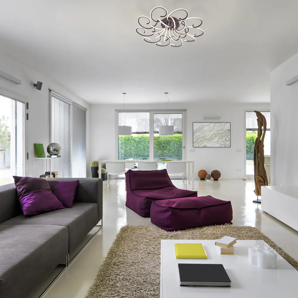 Фото 6 Люстра потолочная светодиодная Rosca 90136/10 с пультом управления, 50 м², холодный белый свет, цвет чёрный/кофе Фото 6 Люстра потолочная светодиодная Rosca 90136/10 с пультом управления, 50 м², холодный белый свет, цвет чёрный/кофе