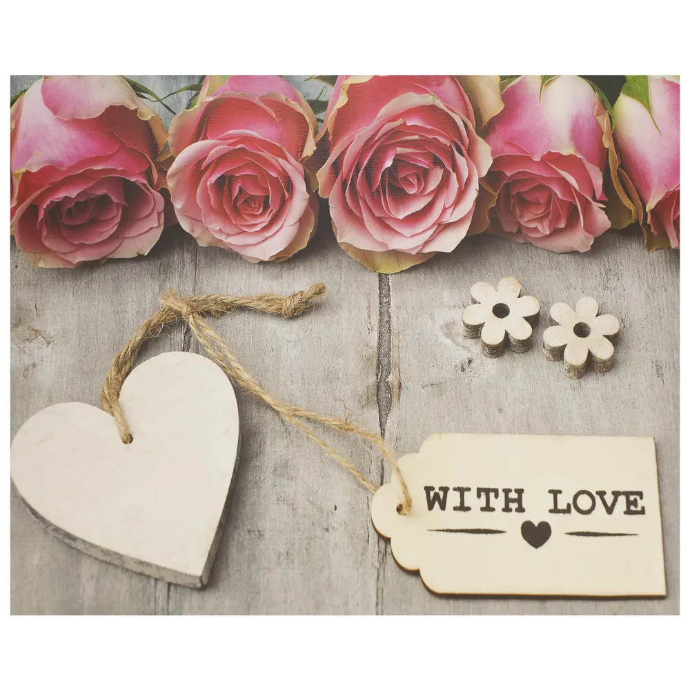 Фото Картина на холсте «With love» 50х40 см