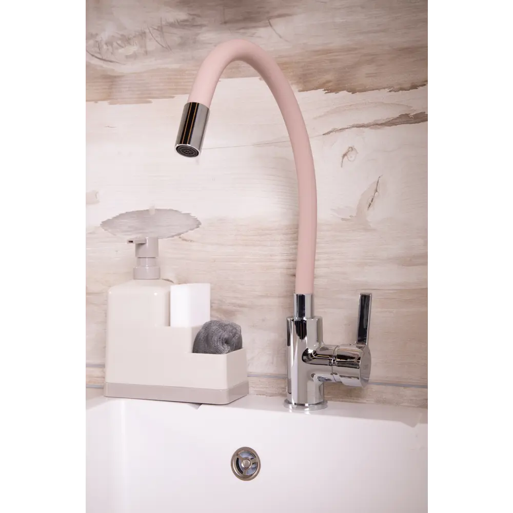 Фото 5 Диспенсер для жидкого мыла с держателем для губки RIO 8.5х19.5х16 см