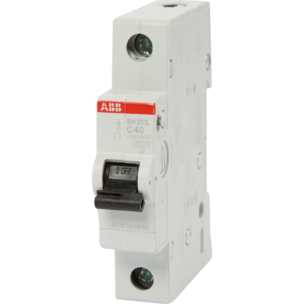 Фото Автоматический выключатель ABB SH201L 1P C40 А 4.5 кА 2CDS241001R0404 Фото Автоматический выключатель ABB SH201L 1P C40 А 4.5 кА 2CDS241001R0404