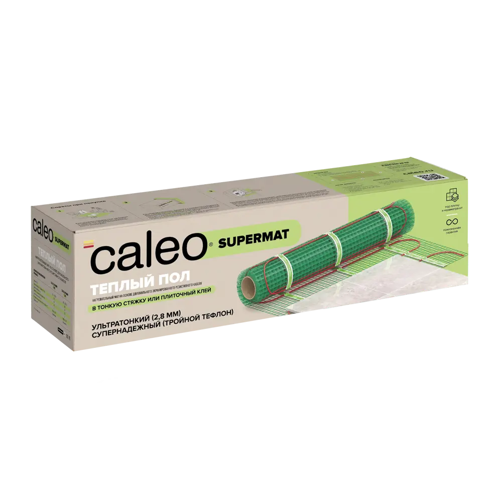 Фото 2 Нагревательный мат для теплого пола Caleo Supermat 1.8 м², 234 Вт Фото 2 Нагревательный мат для теплого пола Caleo Supermat 1.8 м², 234 Вт