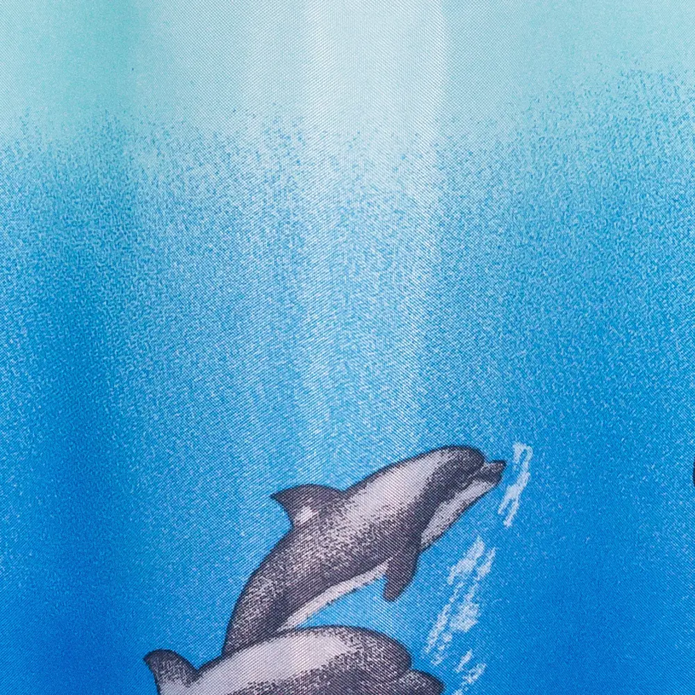 Фото 4 Штора для ванной комнаты «Bath Plus Dolphin Dance» 180x180 см цвет голубой Фото 4 Штора для ванной комнаты «Bath Plus Dolphin Dance» 180x180 см цвет голубой