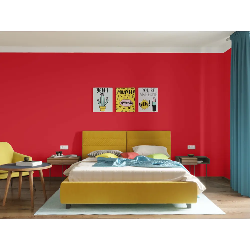 Фото 4 Краска для стен и потолков Trend Farbe цвет Ализариновый красный 50 мл Фото 4 Краска для стен и потолков Trend Farbe цвет Ализариновый красный 50 мл