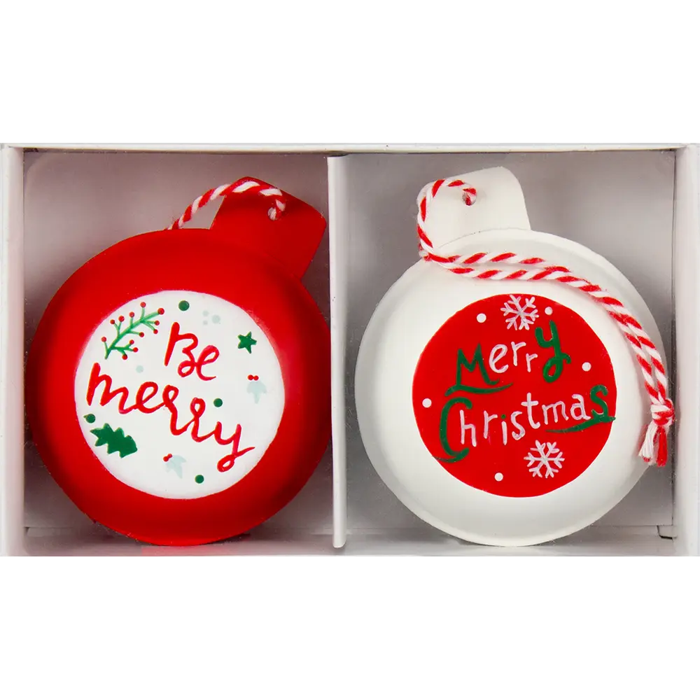 Фото 2 Набор ёлочных украшений, металл, 2 шт. Фото 2 Набор ёлочных украшений, металл, 2 шт.