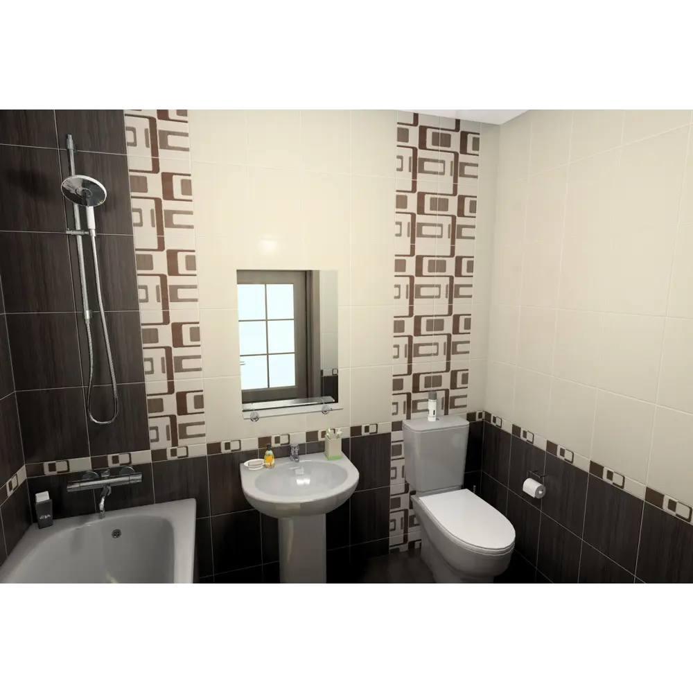 Фото 4 Бордюр Golden Tile «Вельвет» 25х6 см цвет коричневый Фото 4 Бордюр Golden Tile «Вельвет» 25х6 см цвет коричневый