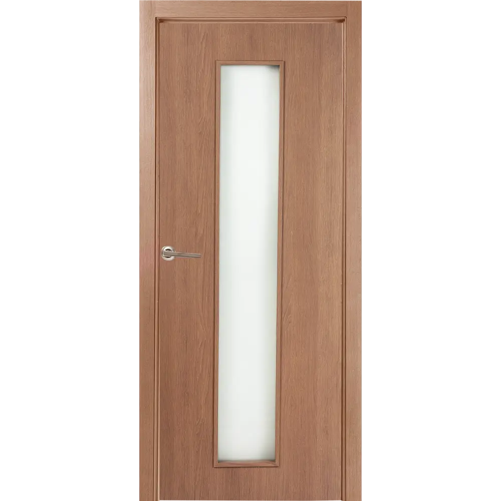 Фото Дверь межкомнатная остеклённая 90x200 см ламинация цвет дуб селект