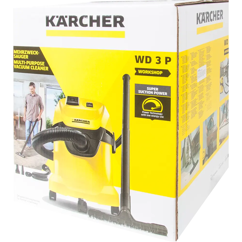 Фото 5 Пылесос Karcher Workshop WD3P, 1000 Вт, 17 л Фото 5 Пылесос Karcher Workshop WD3P, 1000 Вт, 17 л