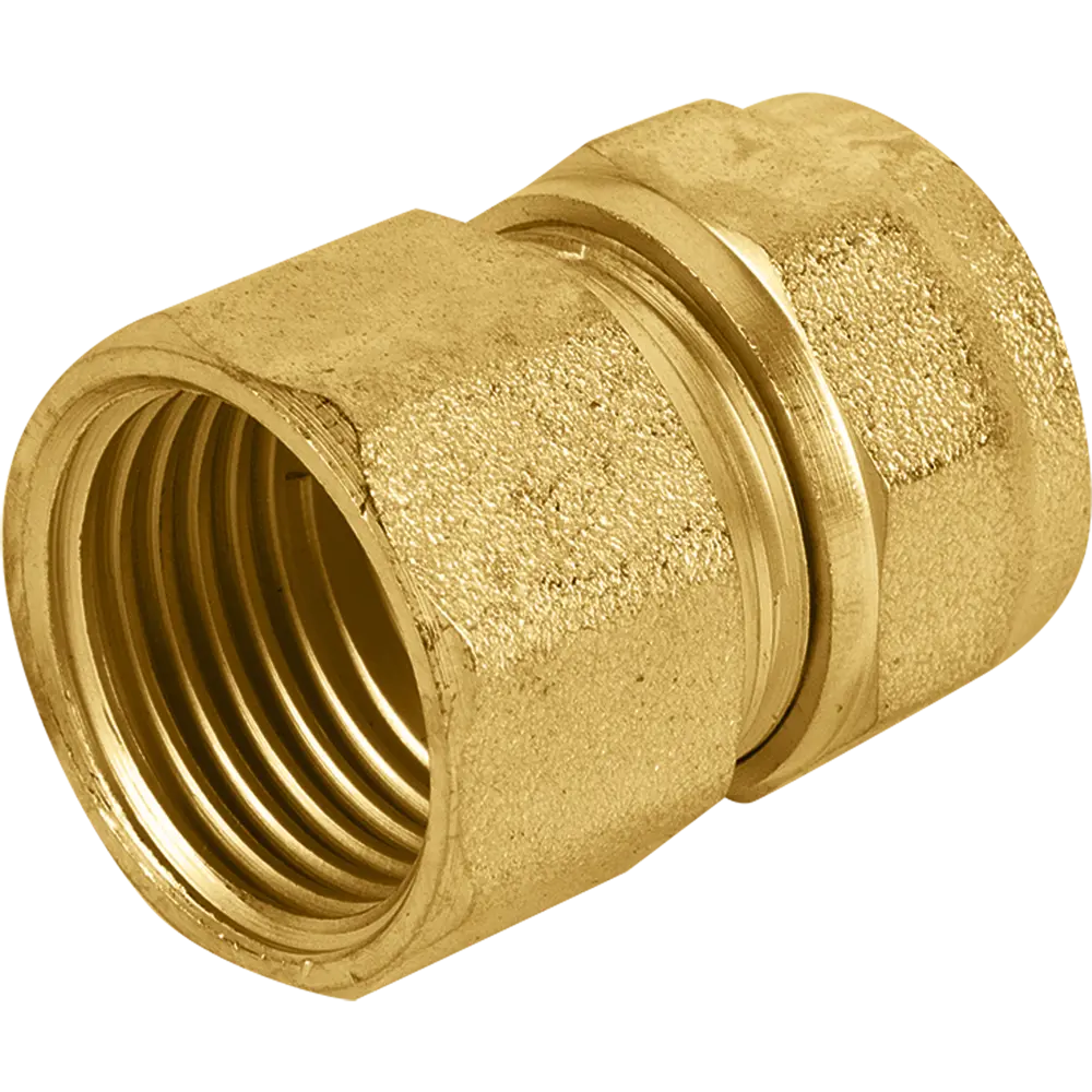 Фото Муфта комбинированная Aquabeam 1/2"x16 мм ВР латунь ABO.302.Y.001604