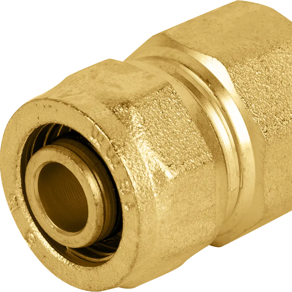 Фото 3 Муфта комбинированная Aquabeam 1/2"x16 мм ВР латунь ABO.302.Y.001604