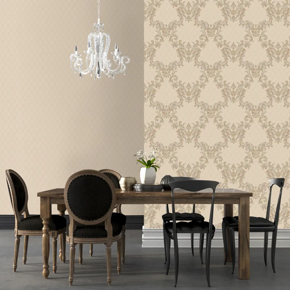 Фото 4 Обои флизелиновые Euro Decor Франсуаза бежевые 1.06 м 7023-01 Фото 4 Обои флизелиновые Euro Decor Франсуаза бежевые 1.06 м 7023-01