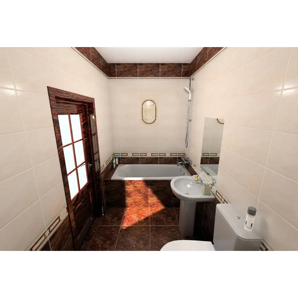 Фото 5 Плитка настенная Pietra 23x40 см 1.38 м2 цвет тёмно-коричневый Фото 5 Плитка настенная Pietra 23x40 см 1.38 м2 цвет тёмно-коричневый