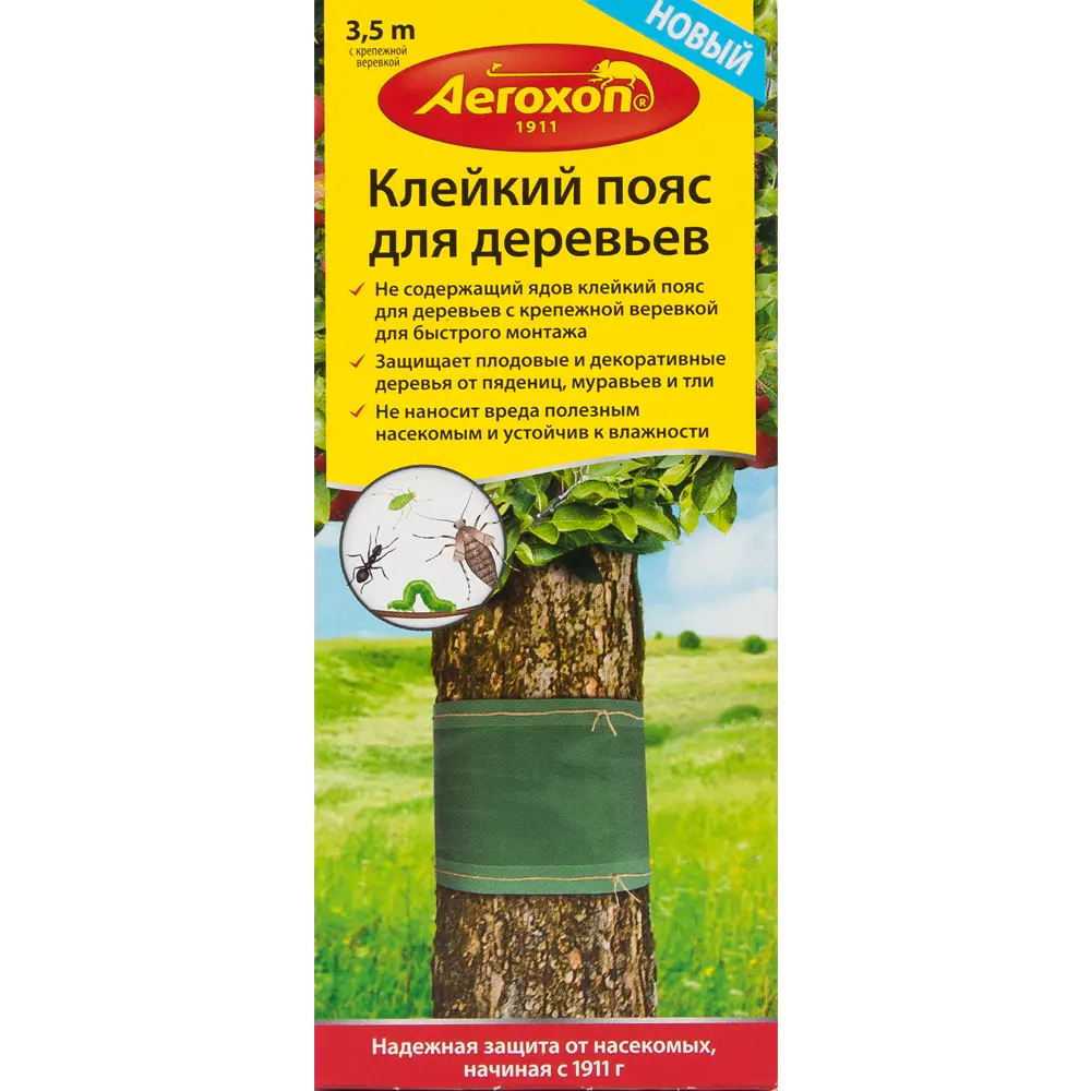 Фото Клейкий пояс для садовых деревьев для защиты от вредителей Aeroxon 3.5 м Фото Клейкий пояс для садовых деревьев для защиты от вредителей Aeroxon 3.5 м