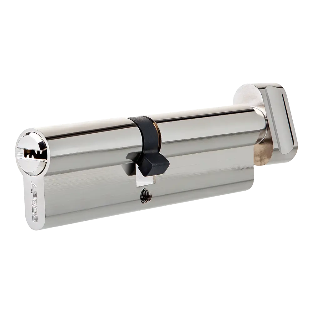 Фото Цилиндр Apecs SM-100(45/55C)-C-NI, 45x55 мм, ключ/вертушка, цвет никель Фото Цилиндр Apecs SM-100(45/55C)-C-NI, 45x55 мм, ключ/вертушка, цвет никель