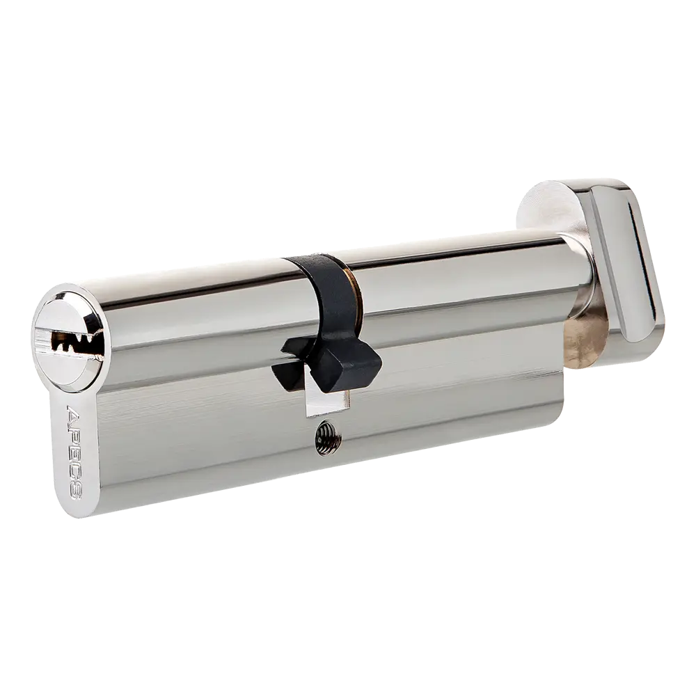 Фото Цилиндр Apecs SM-85(40/45C)-C-NI, 40x45 мм, ключ/вертушка, цвет никель Фото Цилиндр Apecs SM-85(40/45C)-C-NI, 40x45 мм, ключ/вертушка, цвет никель