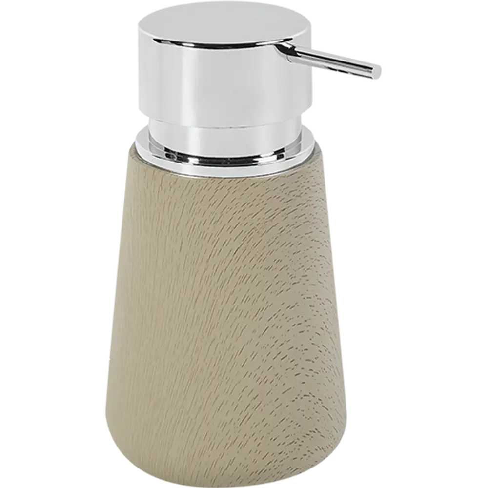 Фото Дозатор для жидкого мыла Bath Plus Legno настольный пластиковый цвет серо-коричневый