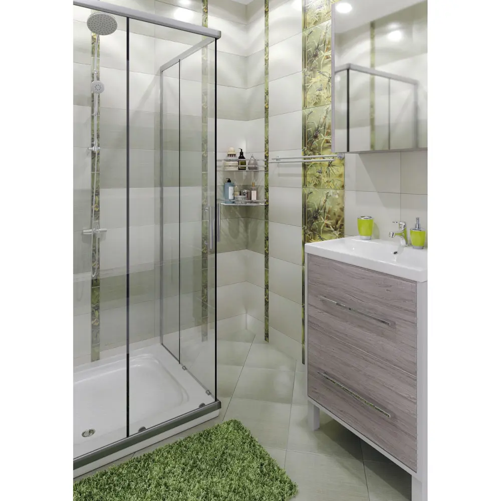 Фото 4 Керамогранит «Colibri» 32.6x32.6 см 1.27 м² цвет зелёный Фото 4 Керамогранит «Colibri» 32.6x32.6 см 1.27 м² цвет зелёный