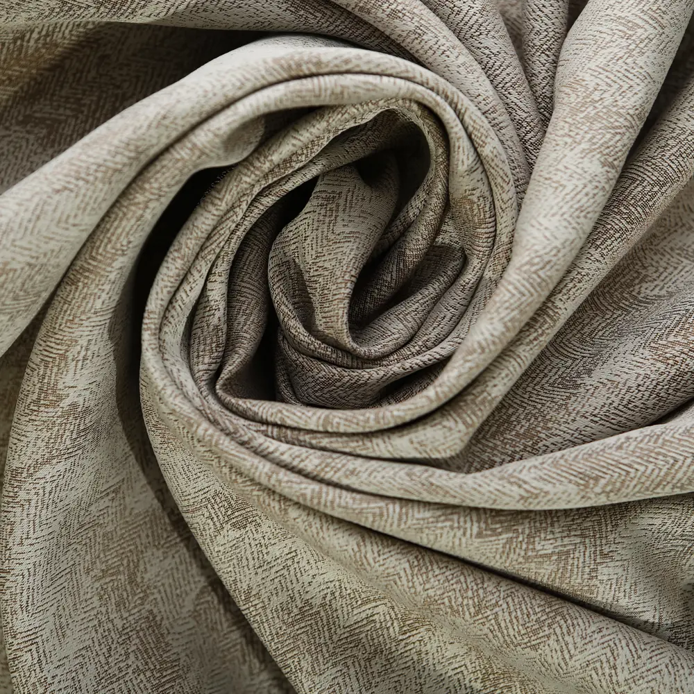 Фото 2 Штора на ленте Твид 2, 200х260 см, цвет бежевый