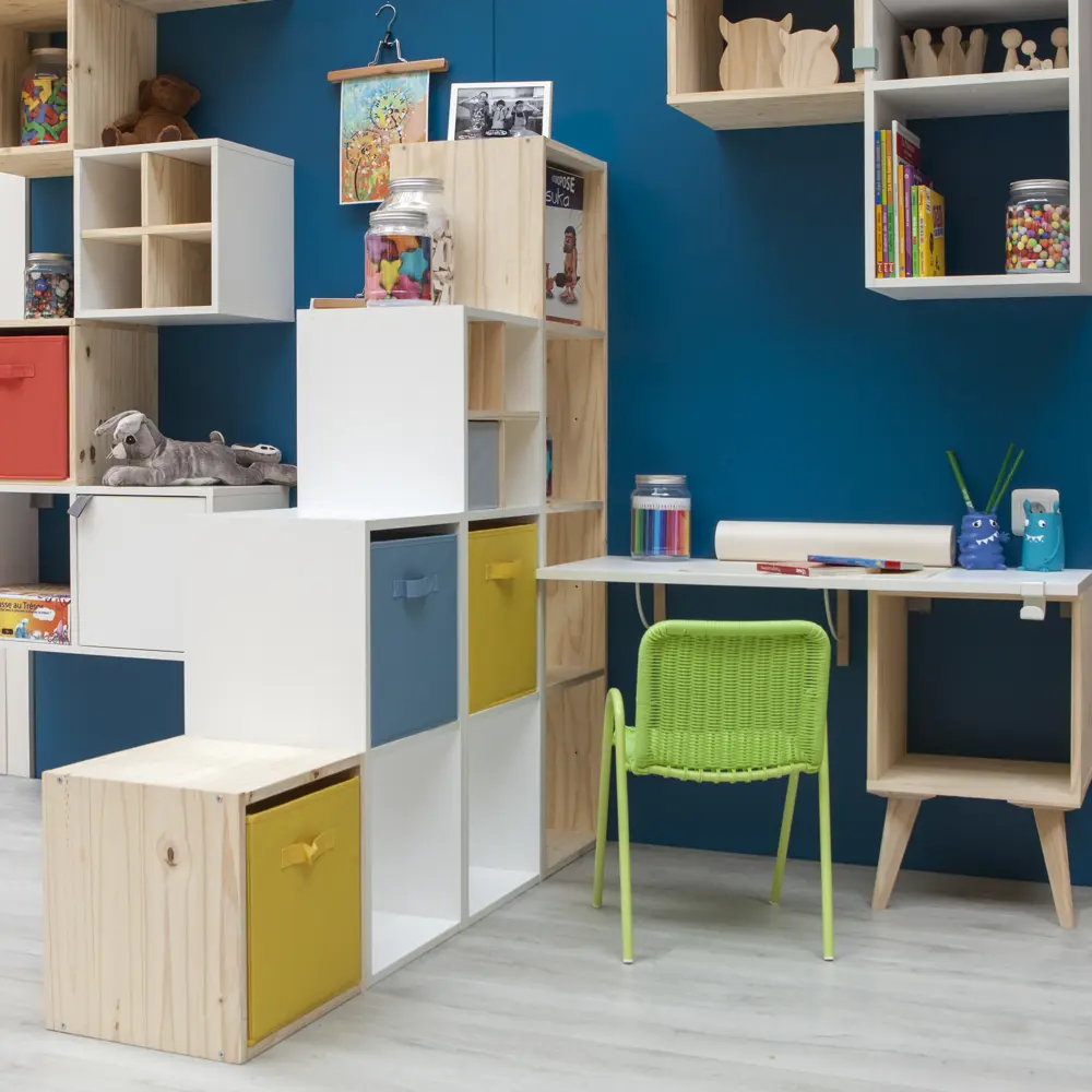 Фото 3 Стеллаж SPACEO KUB 3К, 36х104х31,7 см, цвет белый Фото 3 Стеллаж SPACEO KUB 3К, 36х104х31,7 см, цвет белый