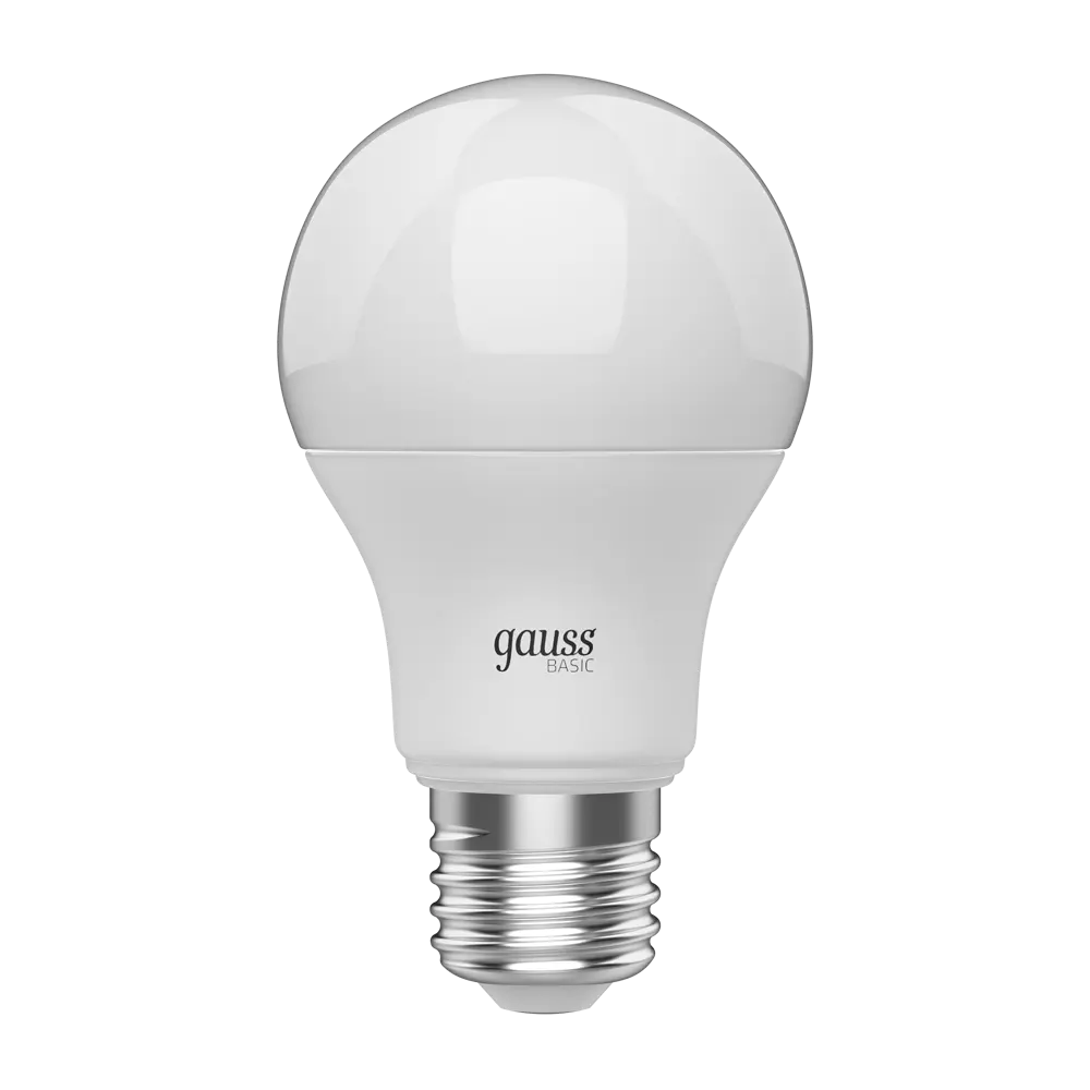 Фото Лампа светодиодная Gauss Basic E27 220 В 9.5 Вт груша 820 лм, белый свет Фото Лампа светодиодная Gauss Basic E27 220 В 9.5 Вт груша 820 лм, белый свет