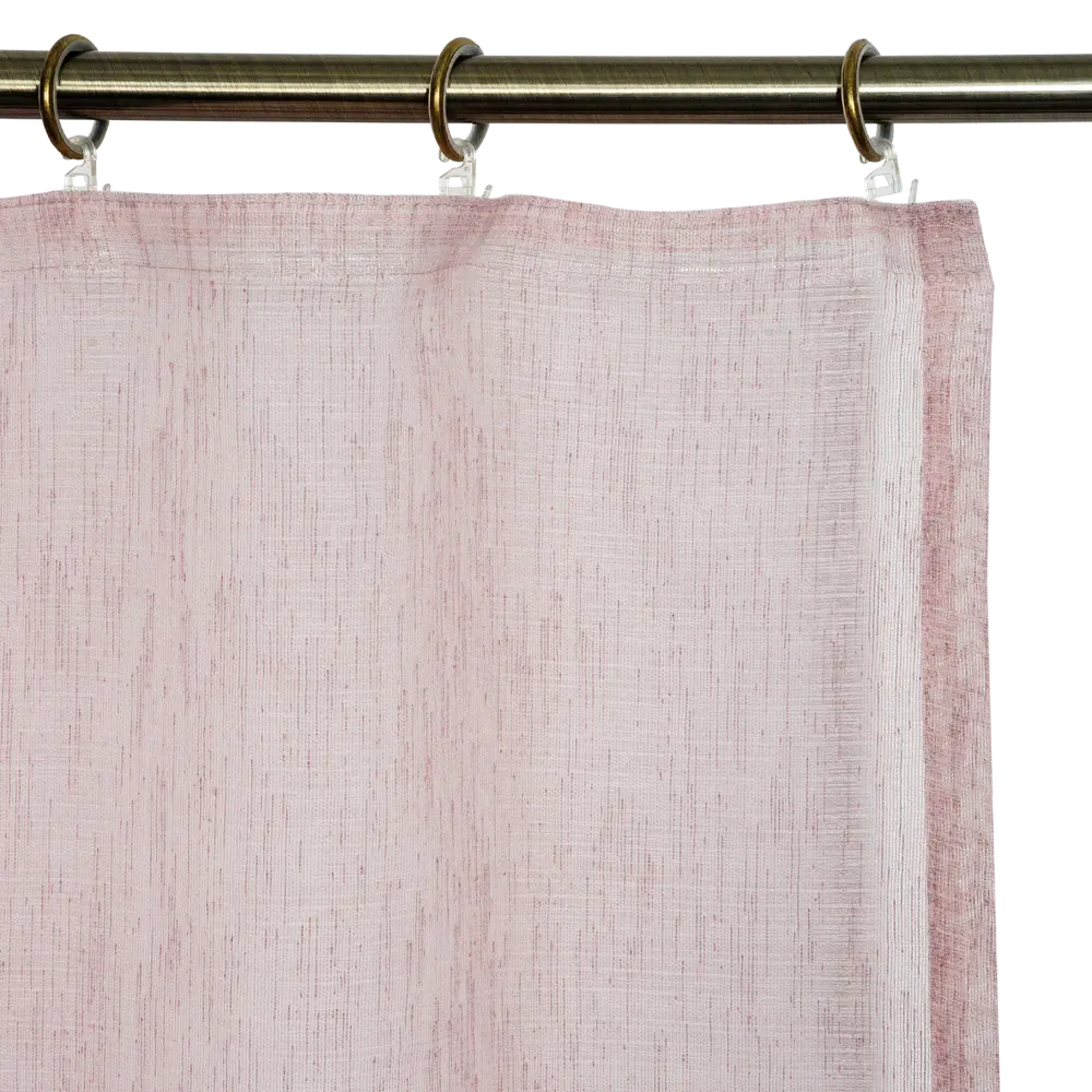 Фото 5 Тюль на ленте «New Pink» 300х280 см полиэстер однотон цвет розовый Фото 5 Тюль на ленте «New Pink» 300х280 см полиэстер однотон цвет розовый
