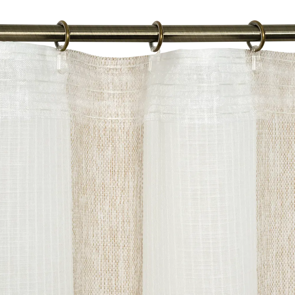 Фото 5 Штора на ленте Lavaudieu, 140x260 см, цвет бело-бежевый