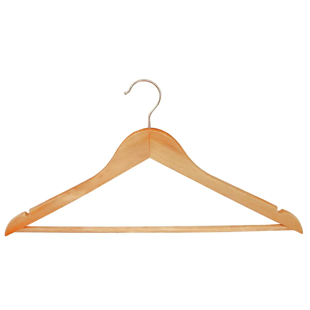 Фото Плечики Spaceo 445х230х12 мм, дерево, 8 шт.