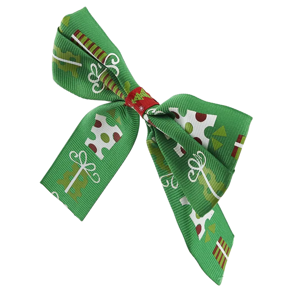 Фото 2 Украшение ёлочное «Бант», 10х2.5 см, цвет зелёный Фото 2 Украшение ёлочное «Бант», 10х2.5 см, цвет зелёный