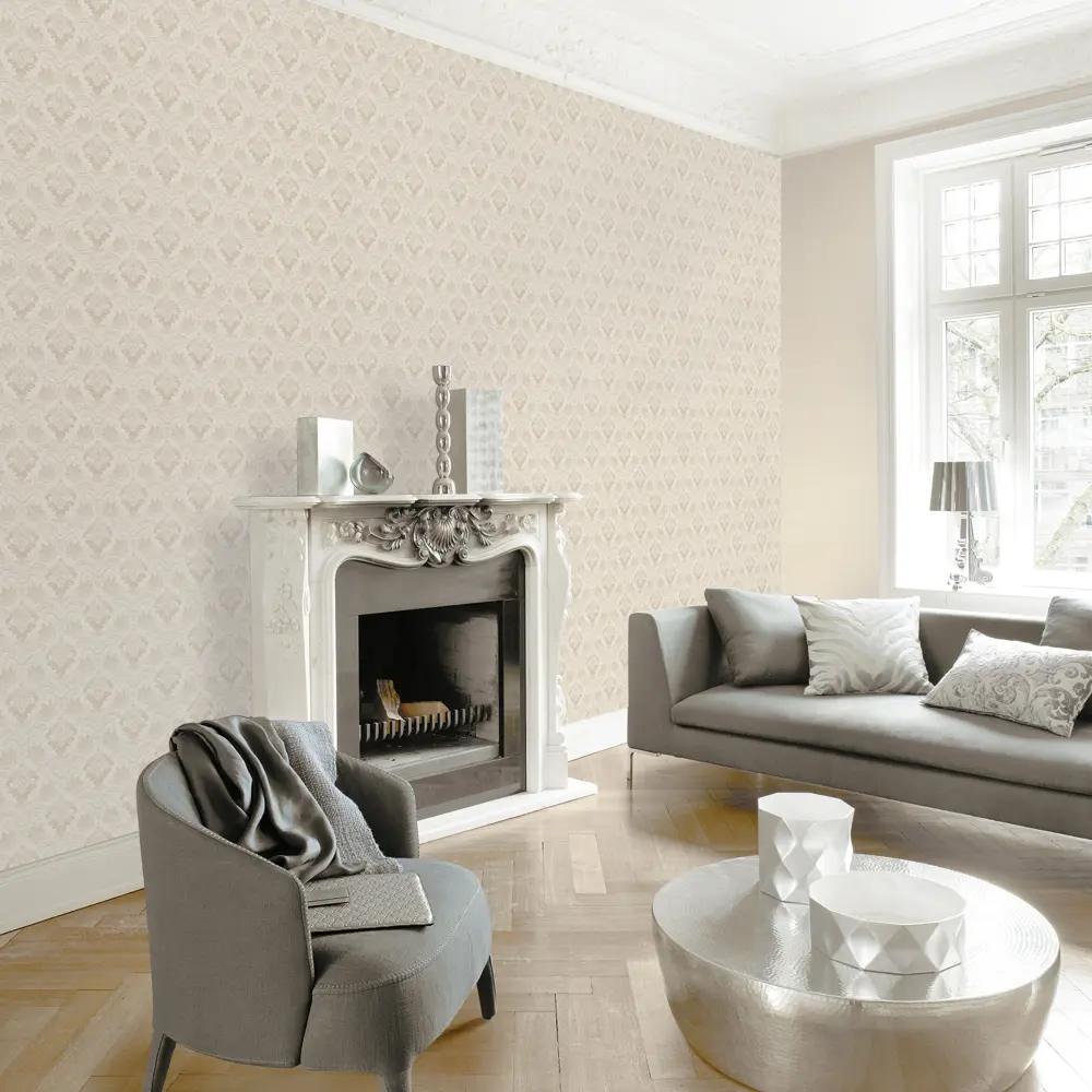 Фото 4 Обои флизелиновые Rasch Chatelaine II бежевые 1.06 м RA RA 955422