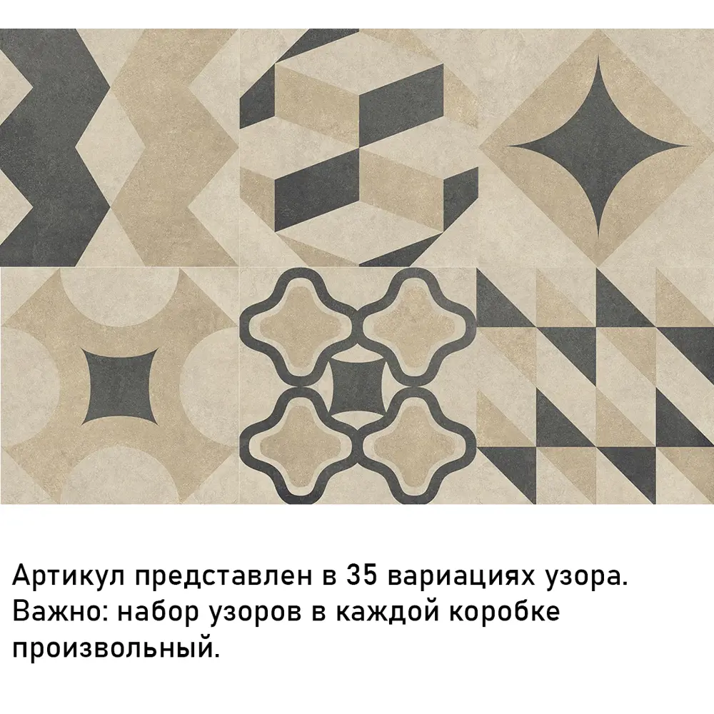 Фото 4 Керамогранит «Милан Брера» 30x30 см 1.35 м² цвет бежевый Фото 4 Керамогранит «Милан Брера» 30x30 см 1.35 м² цвет бежевый