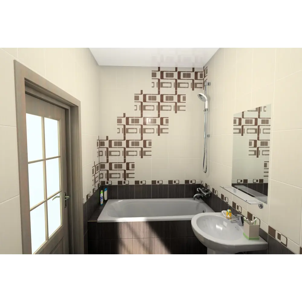 Фото 5 Плитка настенная Golden Tile «Вельвет» 25х33 см 1.65 м2 цвет бежевый Фото 5 Плитка настенная Golden Tile «Вельвет» 25х33 см 1.65 м2 цвет бежевый