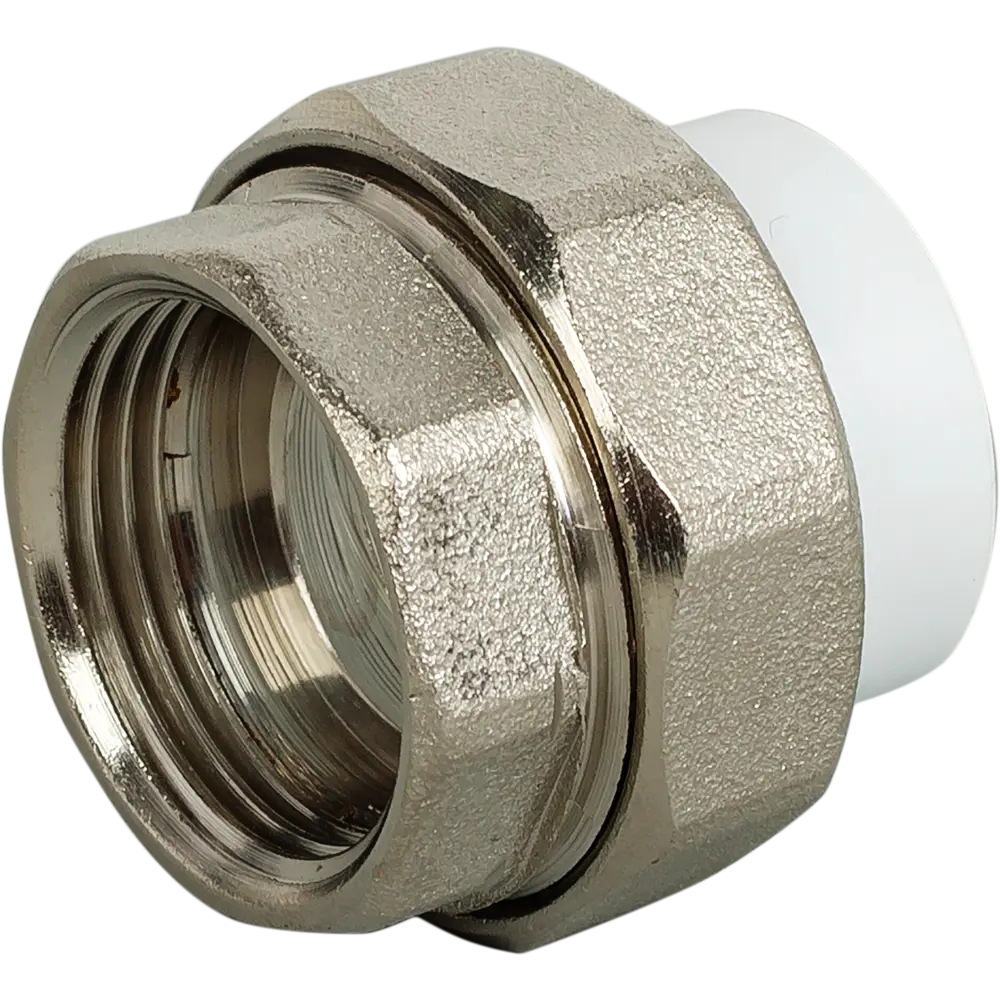 Фото Муфта разъемная Valfex 1/2"x25 мм ВР полипропилен 10155115 Фото Муфта разъемная Valfex 1/2"x25 мм ВР полипропилен 10155115