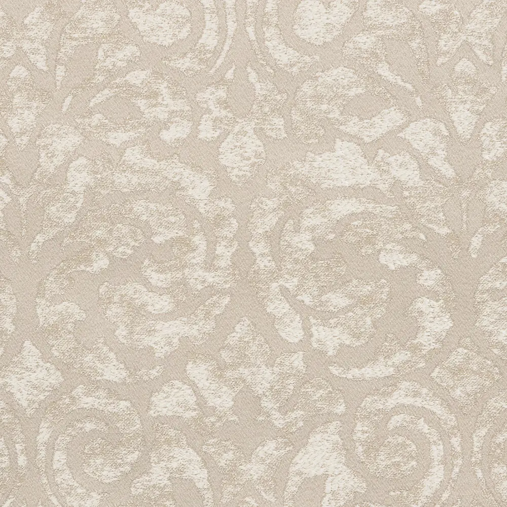 Фото 2 Штора на ленте «Льняная», 160x260 см, вензель, цвет льняной