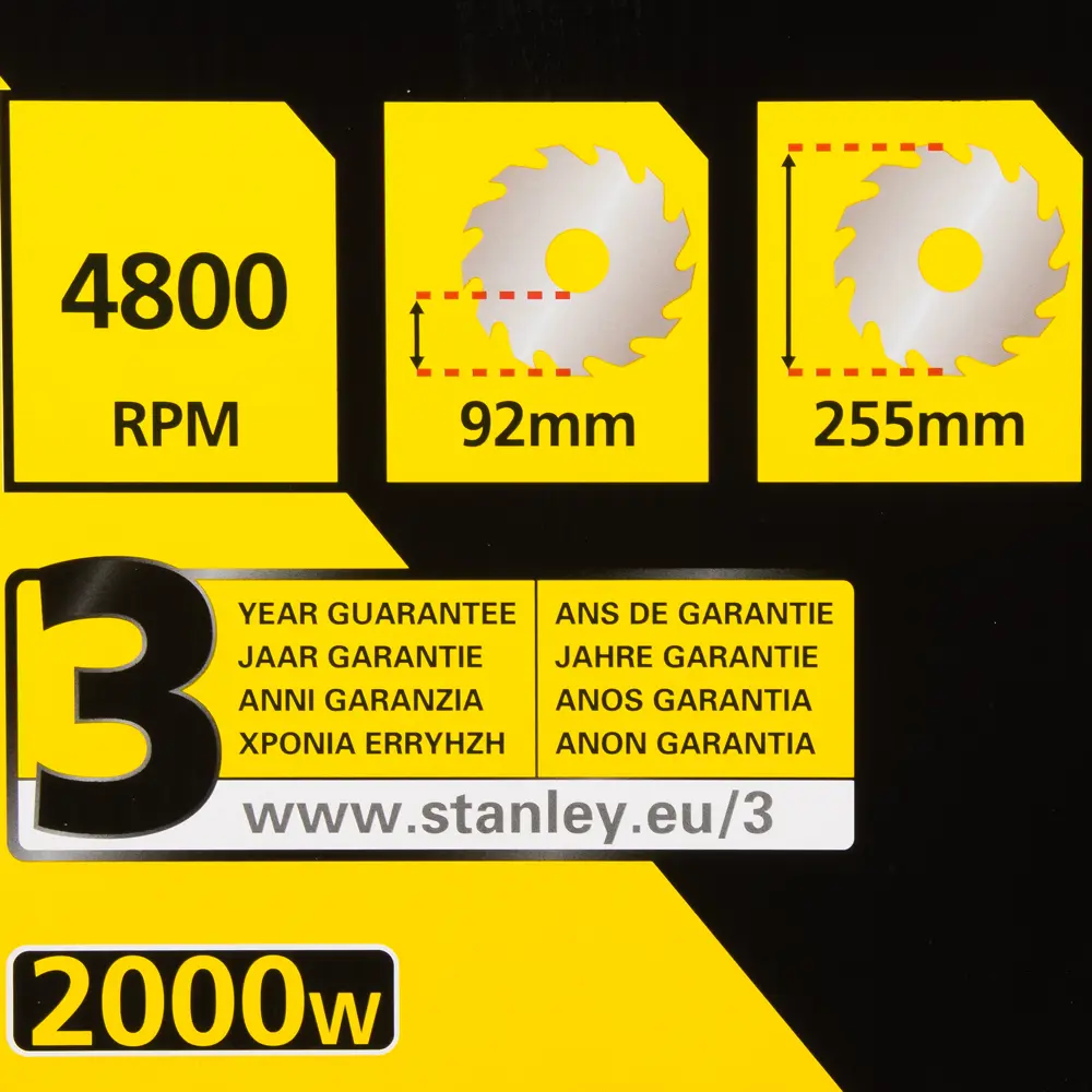 Фото 7 Торцовочная пила Stanley Fatmax FME720-QS, 254 мм, 2000 Вт Фото 7 Торцовочная пила Stanley Fatmax FME720-QS, 254 мм, 2000 Вт