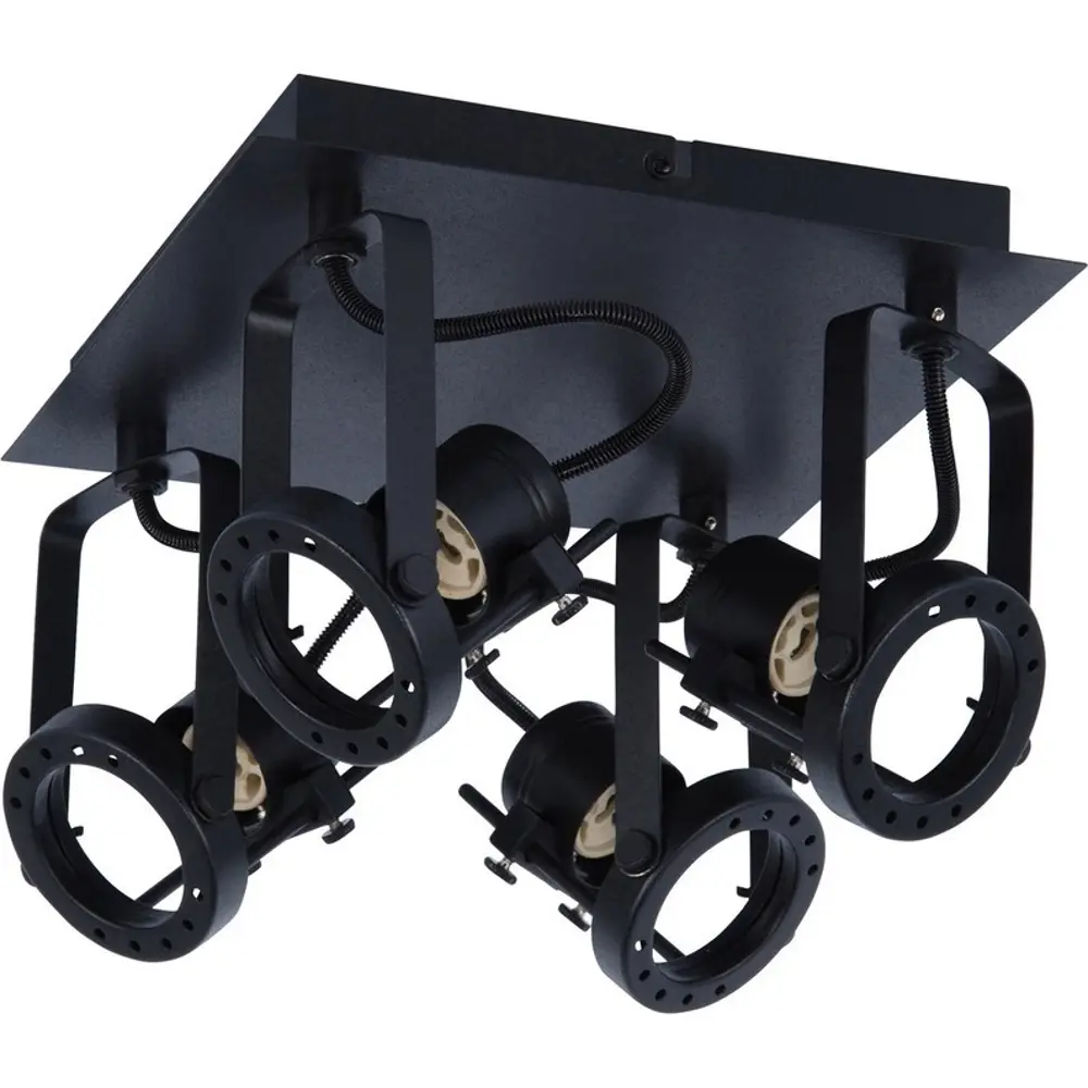 Фото Спот поворотный Technic квадрат, 4 лампы, 8 м², цвет чёрный Фото Спот поворотный Technic квадрат, 4 лампы, 8 м², цвет чёрный