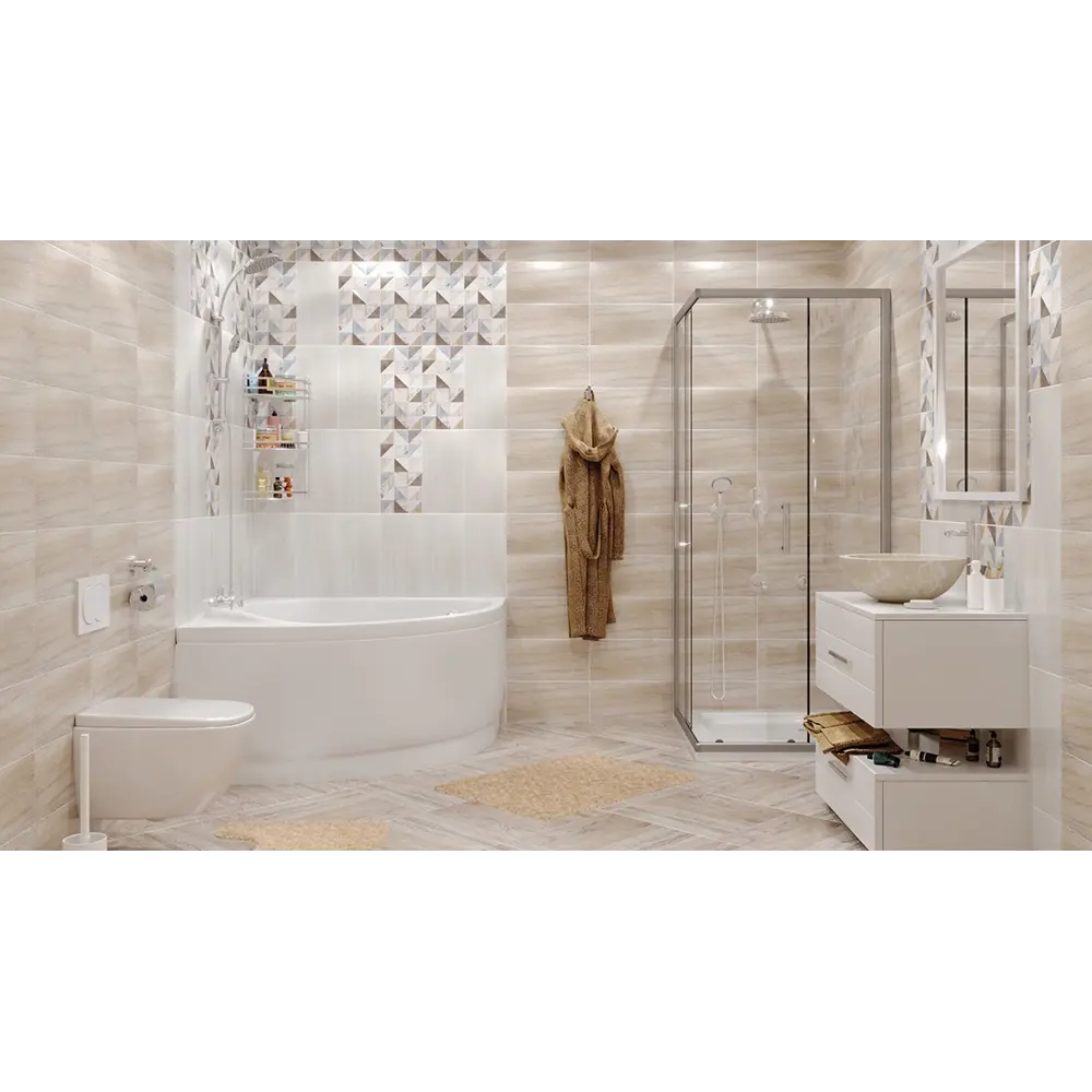 Фото 8 Плитка настенная LB Ceramics Шервуд 19.8x39.8 см 1.58 м² матовая цвет бежевый Фото 8 Плитка настенная LB Ceramics Шервуд 19.8x39.8 см 1.58 м² матовая цвет бежевый