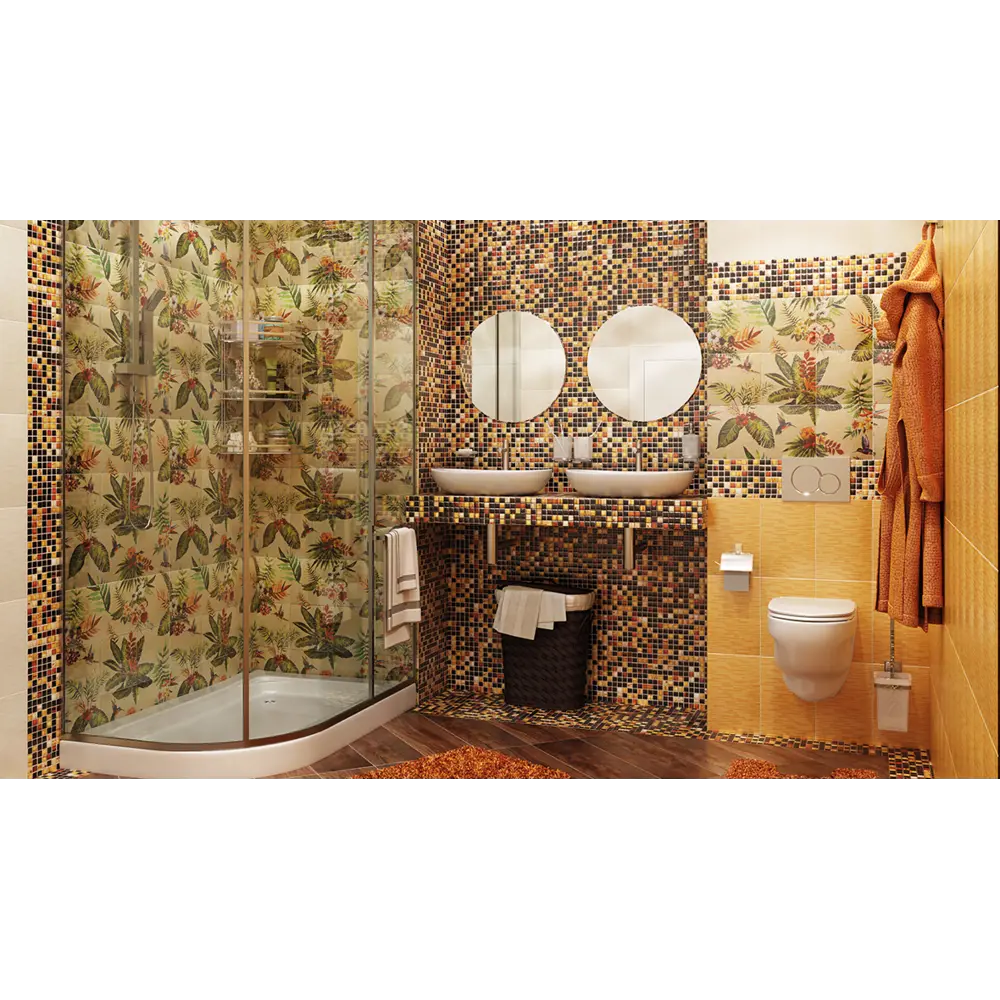 Фото 8 Плитка настенная Cersanit Olive 20x30 см 1.2 м2 цвет оранжевый Фото 8 Плитка настенная Cersanit Olive 20x30 см 1.2 м2 цвет оранжевый