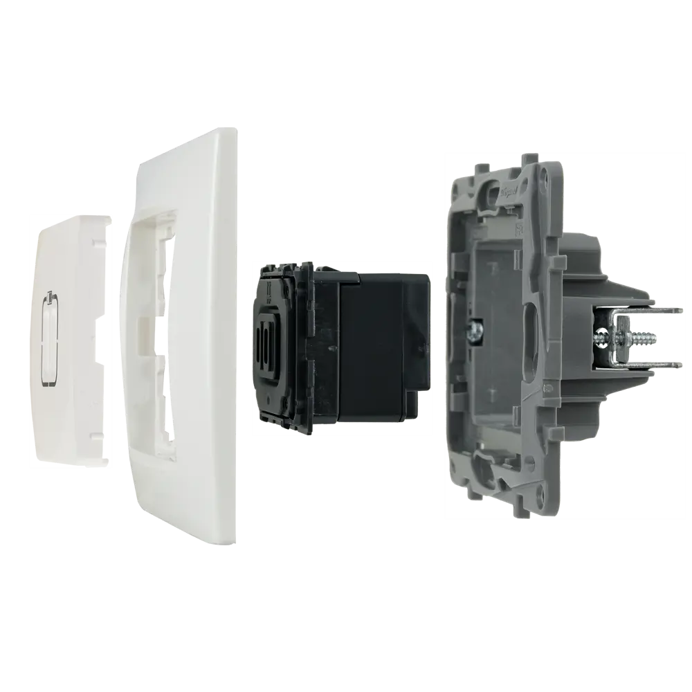 Фото 7 Зарядное устройство USB тип А / тип С - Legrand Etika - 3000мА 15Вт - белый Фото 7 Зарядное устройство USB тип А / тип С - Legrand Etika - 3000мА 15Вт - белый