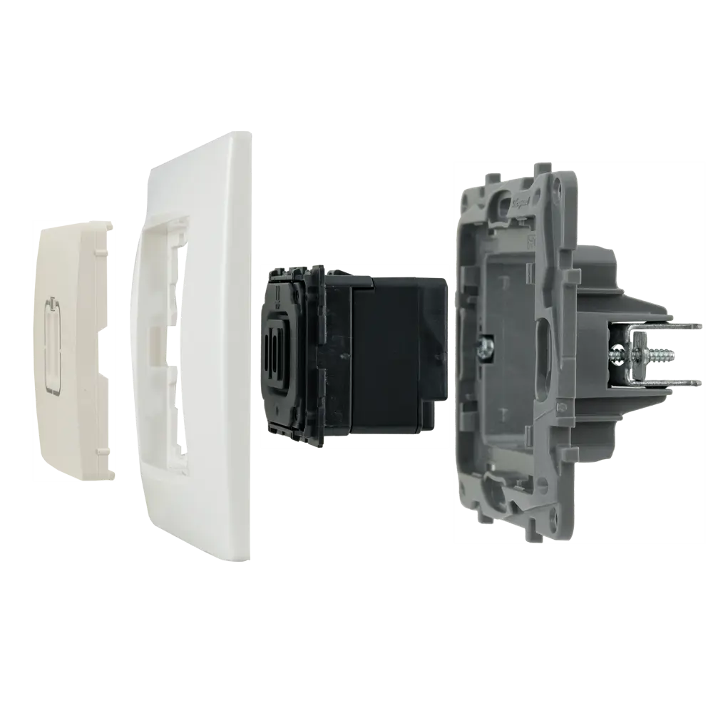 Фото 7 Зарядное устройство USB тип А / тип С - Legrand Etika - 3000мА 15Вт - слоновая кость Фото 7 Зарядное устройство USB тип А / тип С - Legrand Etika - 3000мА 15Вт - слоновая кость