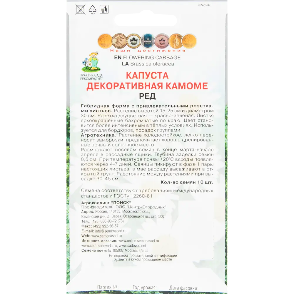 Фото 2 Капуста декоративная «Камоме» красная Фото 2 Капуста декоративная «Камоме» красная