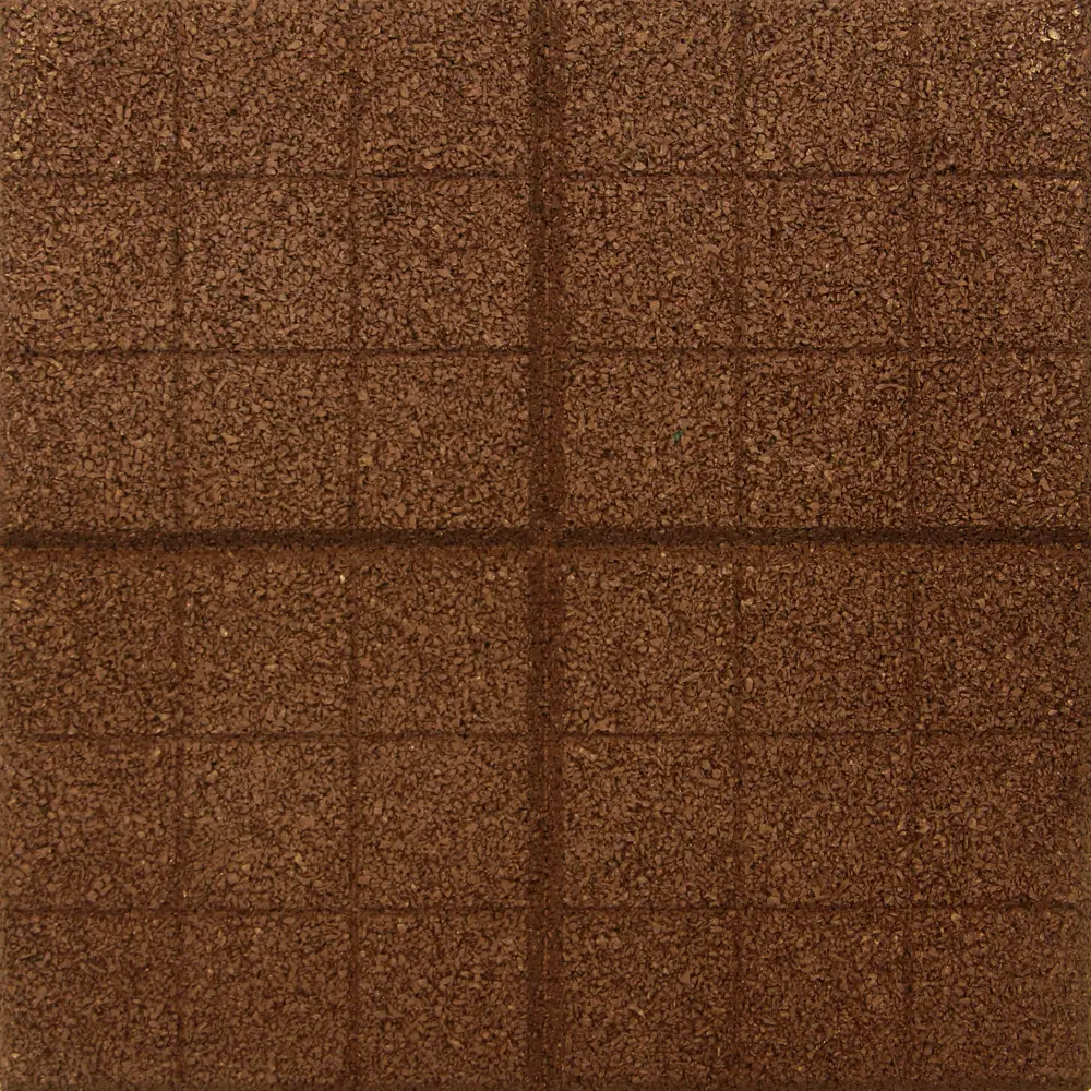Фото Плитка резиновая сетка 350x350x20 мм коричневый Фото Плитка резиновая сетка 350x350x20 мм коричневый